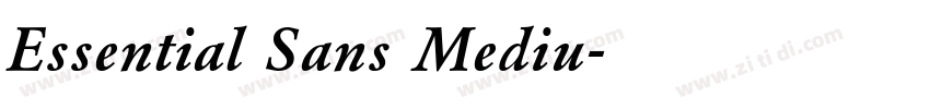 Essential Sans Mediu字体转换